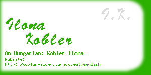 ilona kobler business card